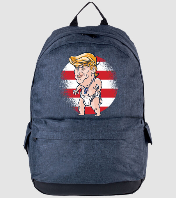 Trump Baby tricou amuzant model albastru jeanși pe tricou