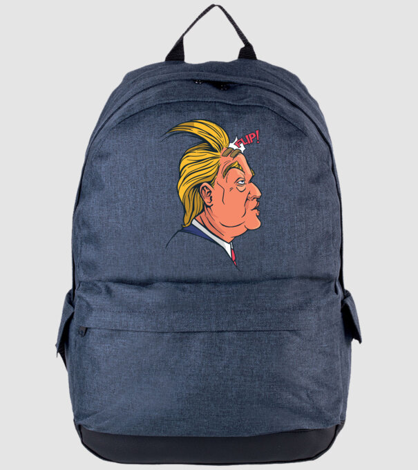 Trump Păr model albastru jeanși pe tricou