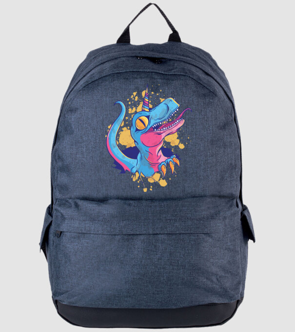 Unicornsaurus - Dinozaur Unicorn model albastru jeanși pe tricou