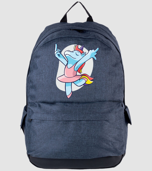 Unicorn Balet dans model albastru jeanși pe tricou