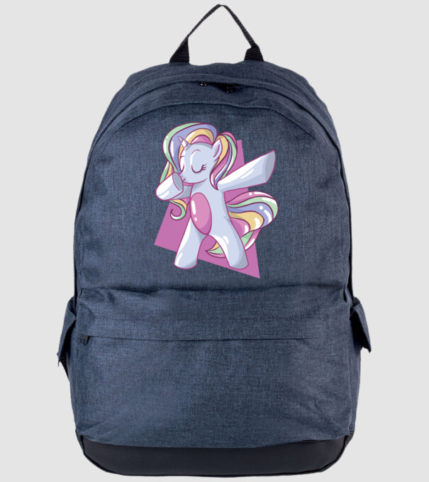 Unicorn DAB model albastru jeanși pe tricou