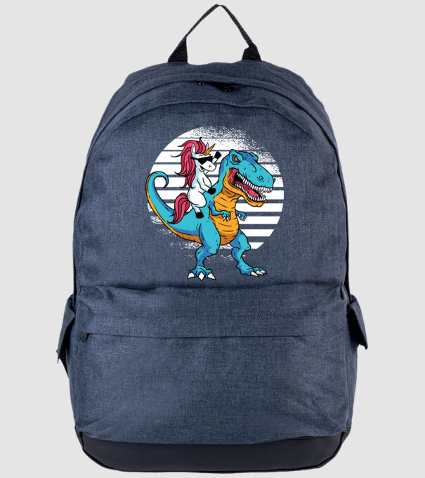 Unicorn cu dinozaur tricou amuzant model albastru jeanși pe tricou