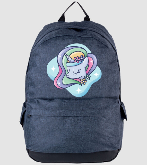 Cap de unicorn model albastru jeanși pe tricou