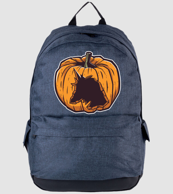 Dovleac de Halloween Unicorn model albastru jeanși pe tricou