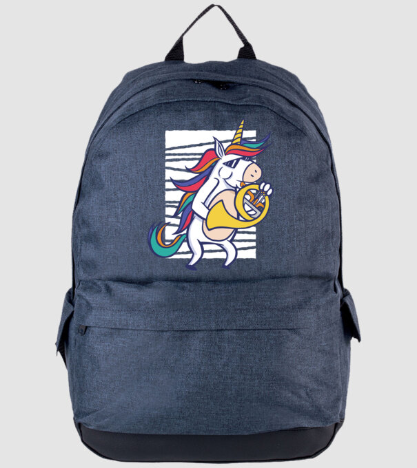 Unicorn Corn model albastru jeanși pe tricou
