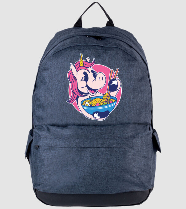 Unicorn Ramen model albastru jeanși pe tricou