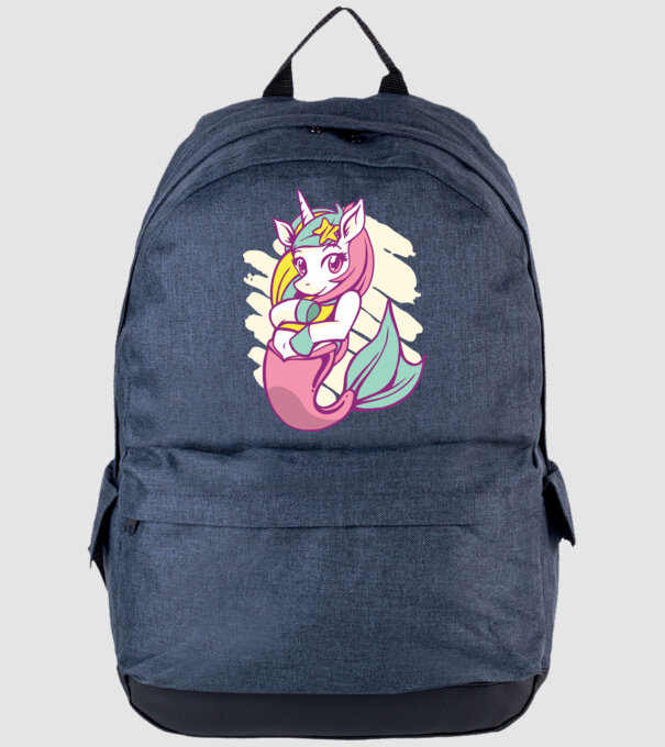 Unicorn Sirenă model albastru jeanși pe tricou