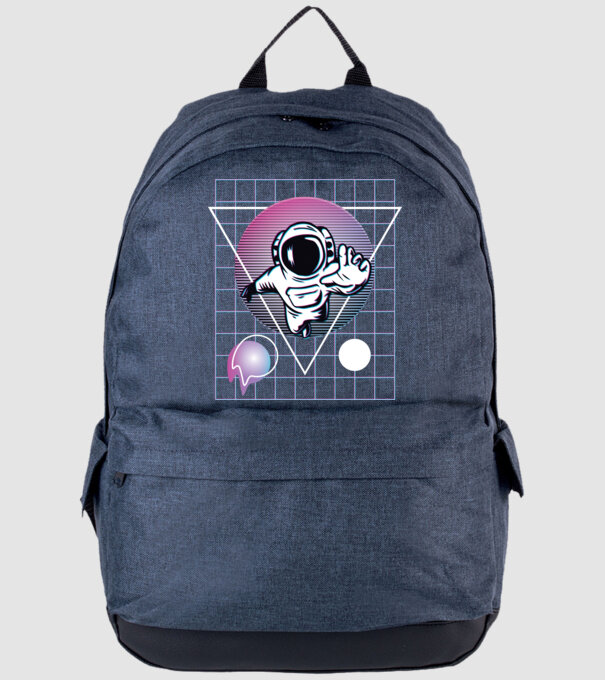Astronaut Abstract model albastru jeanși pe tricou