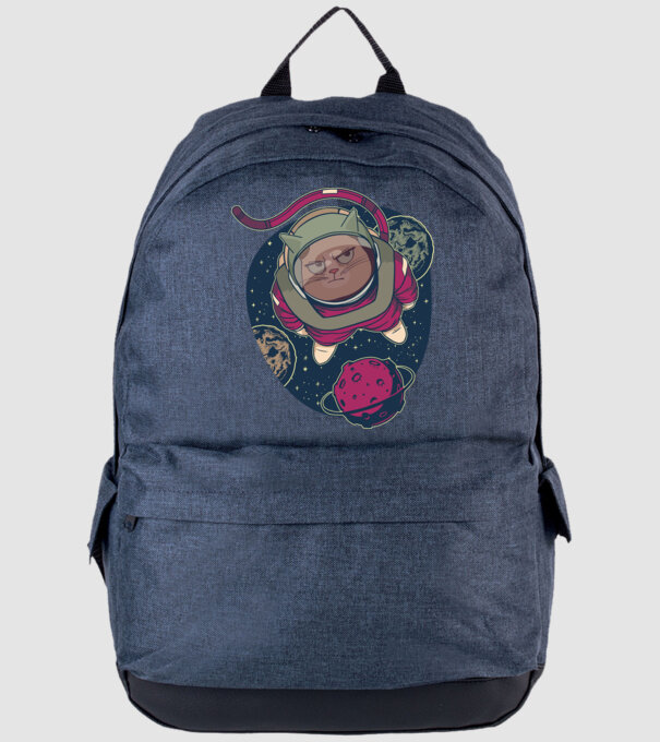 Pisică Astronaut model albastru jeanși pe tricou