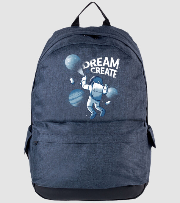Graffiti Astronaut model albastru jeanși pe tricou