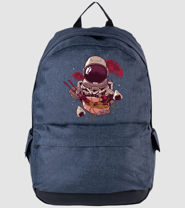Astronaut Ramen model albastru jeanși pe tricou