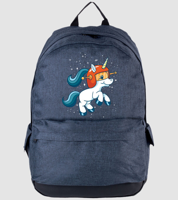 Unicorn Astronaut model albastru jeanși pe tricou