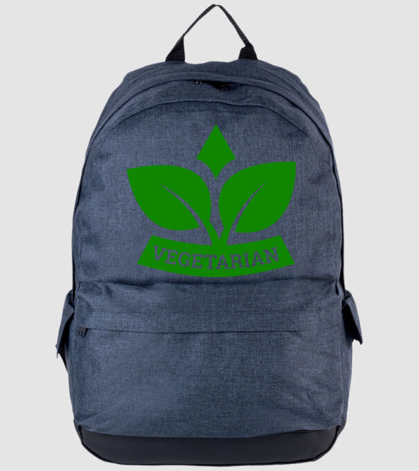 Vegetarian badge 1 model albastru jeanși pe tricou