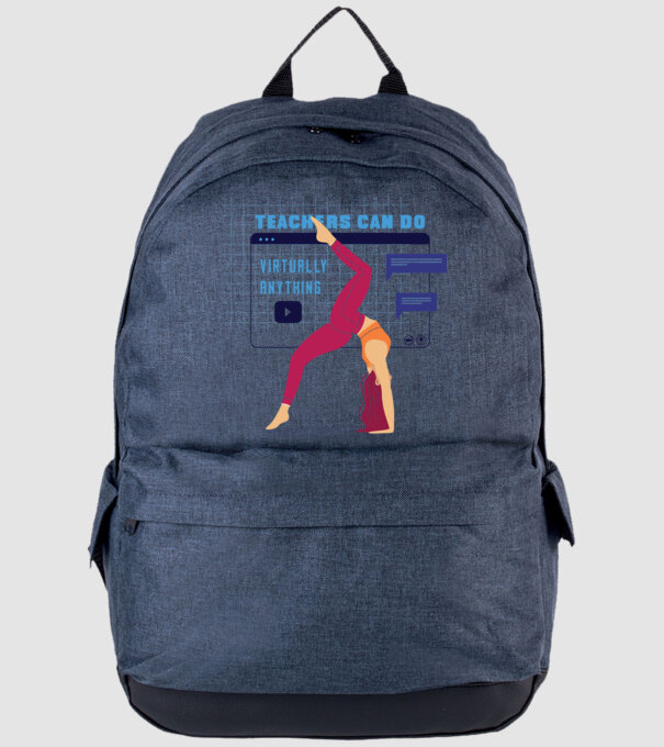Fitness virtual model albastru jeanși pe tricou