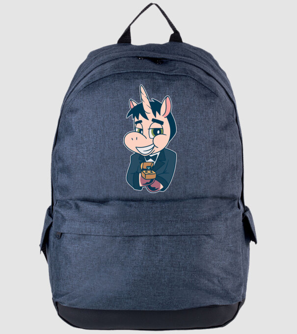 Mire unicorn model albastru jeanși pe tricou