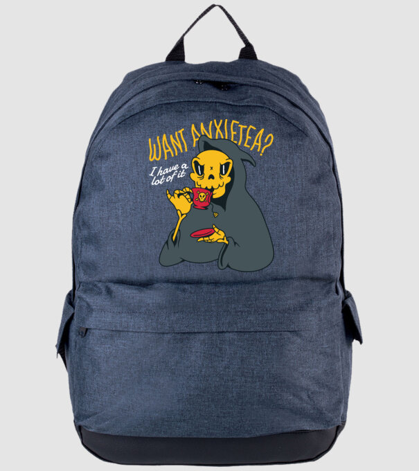 Want Anxietea? model albastru jeanși pe tricou
