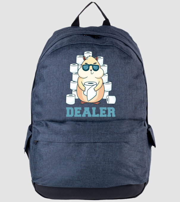 Dealer model albastru jeanși pe tricou