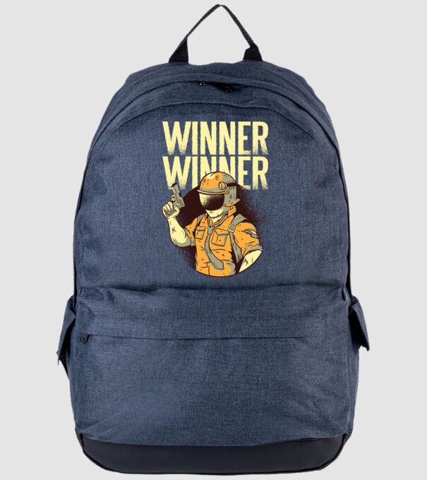 Winner Winner Chicken Dinner PUBG tricou model albastru jeanși pe tricou