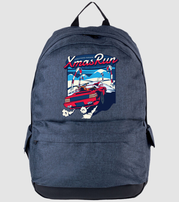 Xmas Outrun Retro Jucărie Crăciun model albastru jeanși pe tricou