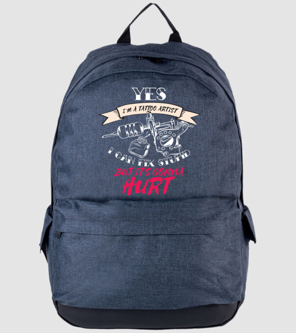 'Yes, I''m a Tattoo Artist. I can fix stupid but it''s gonna hurt - tricou artist tatuaj' model albastru jeanși pe tricou