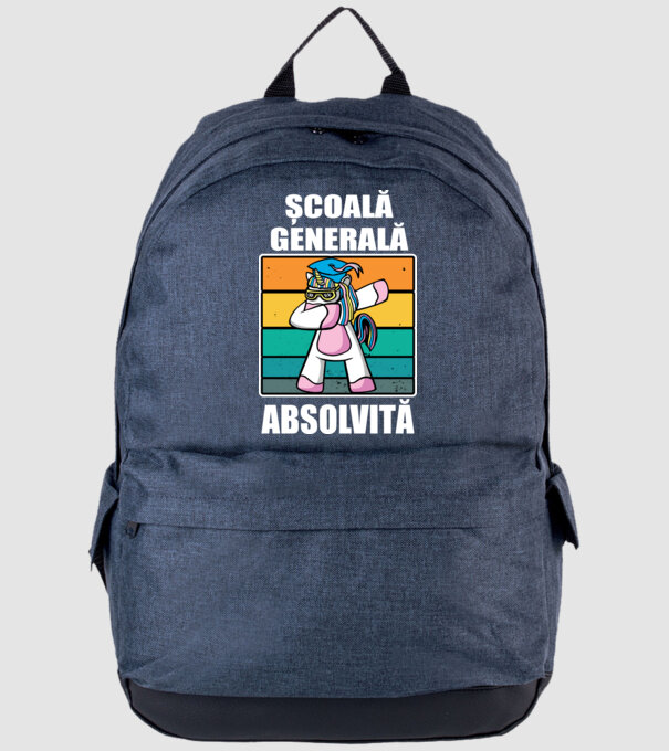 Absolvită școală generală model albastru jeanși pe tricou