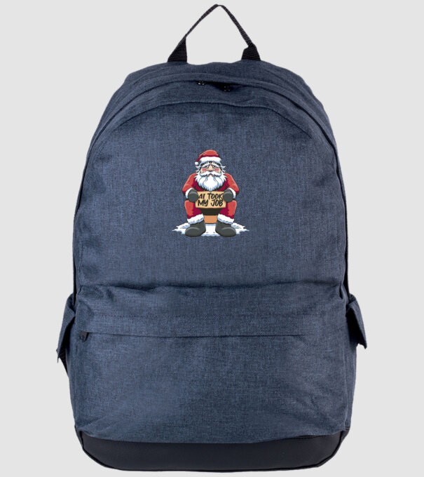 AI took my job Santa model albastru jeanși pe tricou