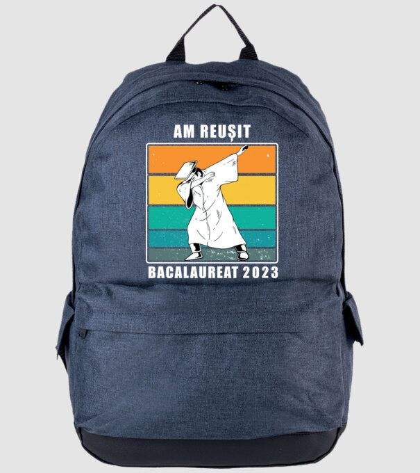 Am reușit 2023 model albastru jeanși pe tricou