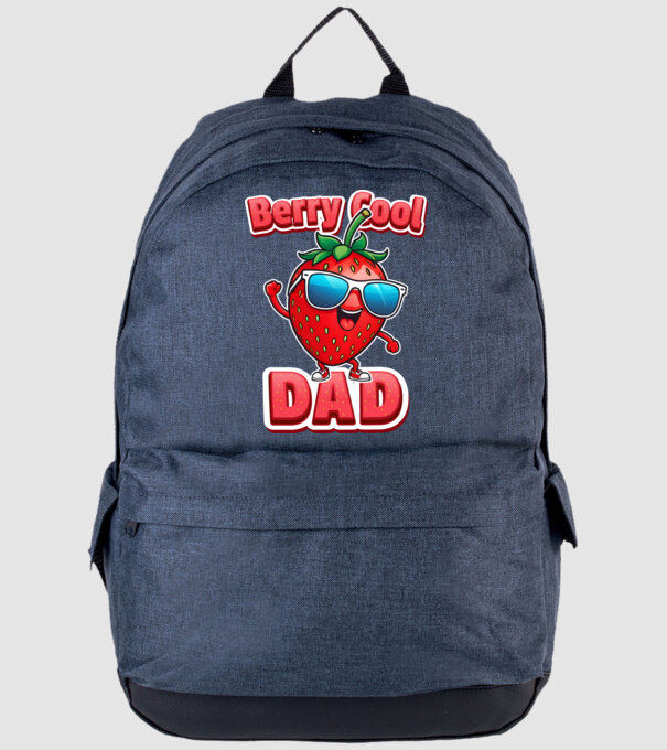 Berry Cool Dad Strawberry model albastru jeanși pe tricou