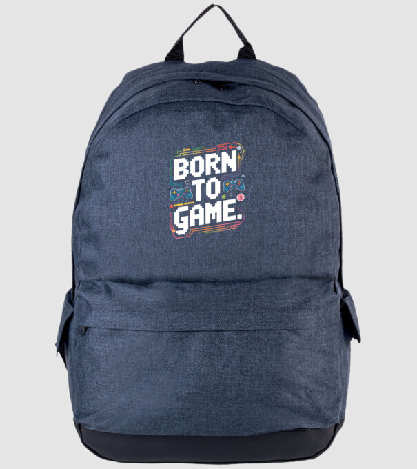 Born to Game Pixel Negru model albastru jeanși pe tricou