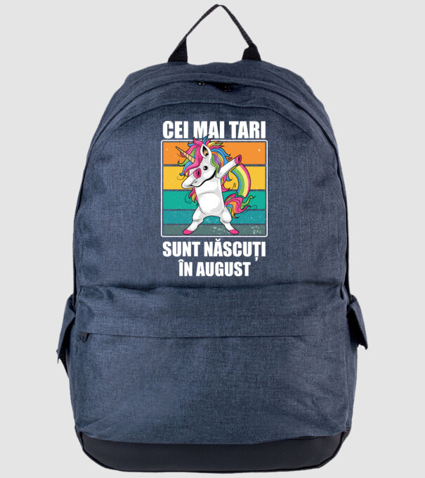 Cei mai tari sunt născuți în august model albastru jeanși pe tricou