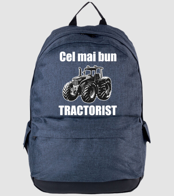 Cel mai bun tractorist model albastru jeanși pe tricou