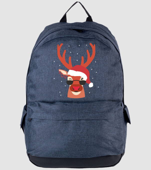 Cool Reindeer Rudolph model albastru jeanși pe tricou