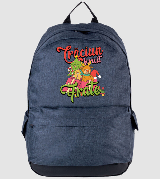 CRĂCIUN FERICIT FRATE / SORĂ model albastru jeanși pe tricou