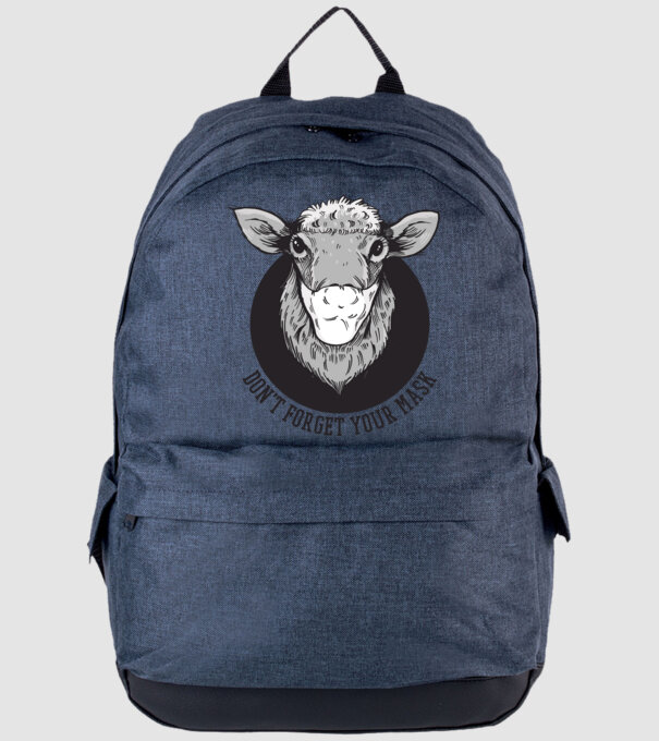Don't forget your mask model albastru jeanși pe tricou