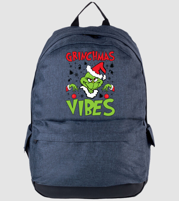 Grinchmas Vibes - Grinch model albastru jeanși pe tricou