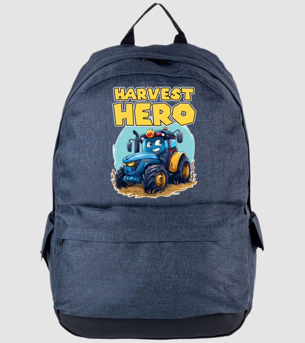 Harvest Hero Tractor model albastru jeanși pe tricou