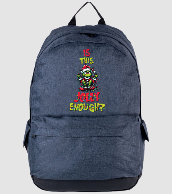 Is this jolly enough Grinch model albastru jeanși pe tricou