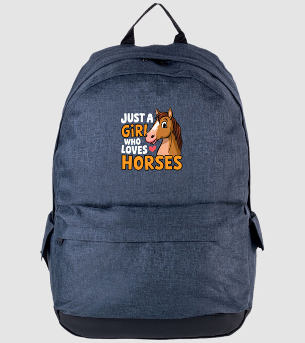 Just a girl who loves horses Negru model albastru jeanși pe tricou