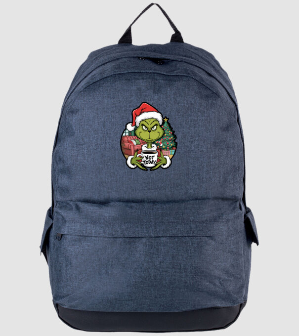 Not Today Grinch model albastru jeanși pe tricou