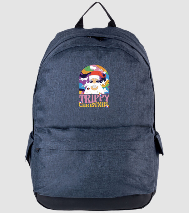 Trippy Christmas model albastru jeanși pe tricou