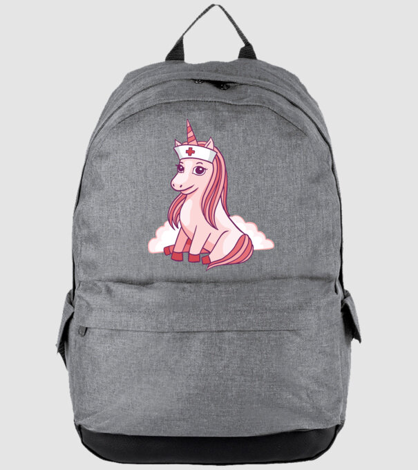 Îngrijitor unicorn model gri pe tricou