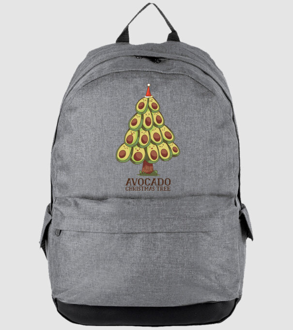 Pom de Crăciun Avocado model gri pe tricou
