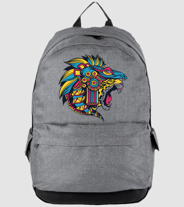 Aztec Jaguar model gri pe tricou