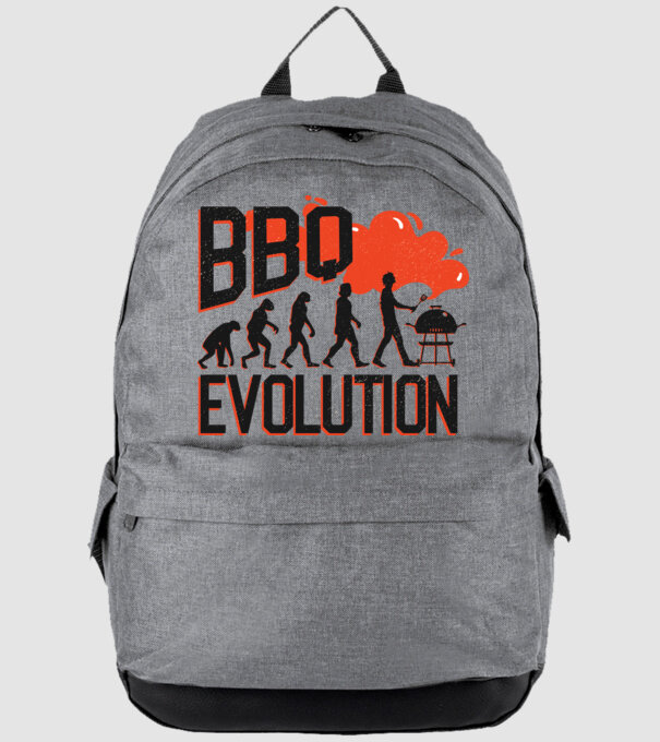 BBQ Evoluție Grătar model gri pe tricou