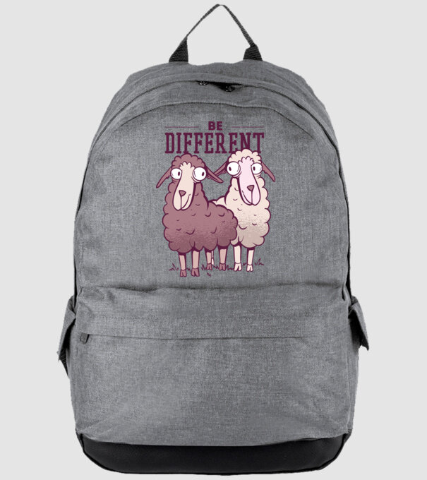 Be different - Fii diferit model gri pe tricou