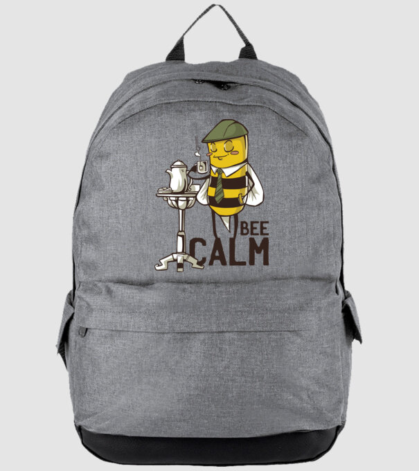 Bee Calm - Fii răbdător Albinuță model gri pe tricou