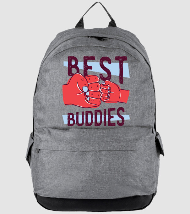 Best Buddies - Cei mai buni prieteni model gri pe tricou