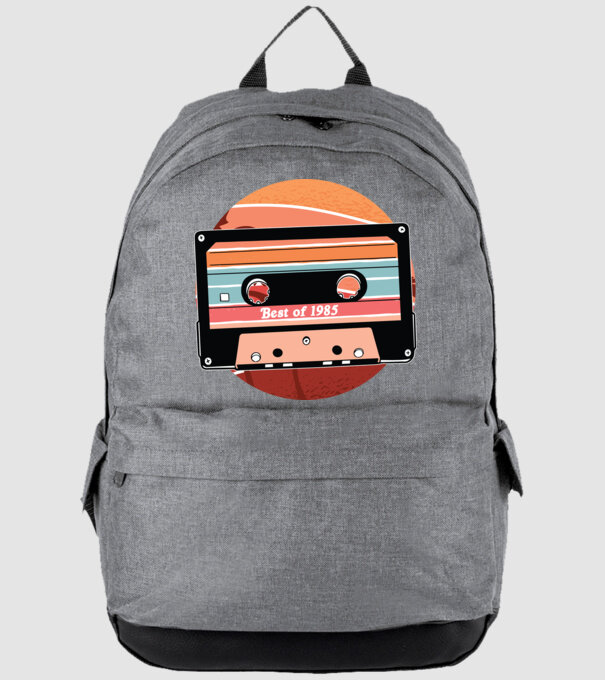 Best of 1985 retro Tape Birthday model gri pe tricou