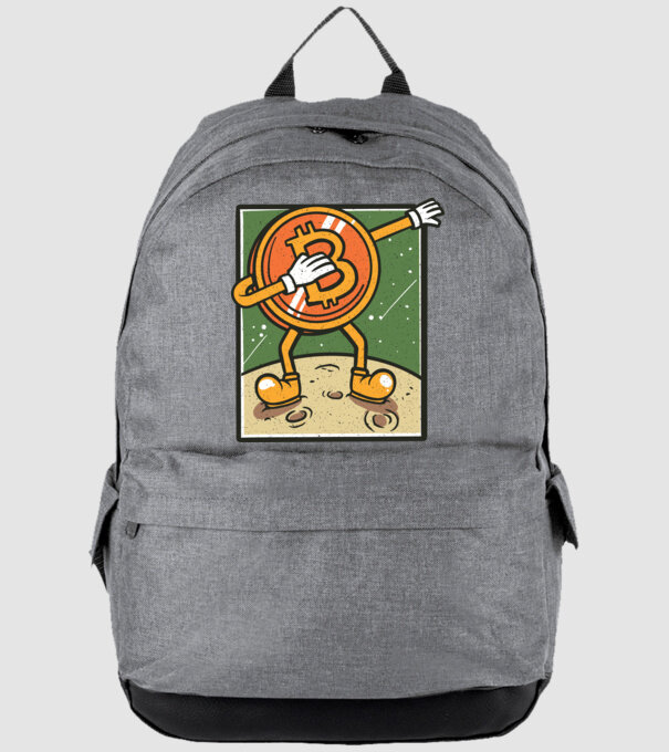 Bitcoin DAB model gri pe tricou