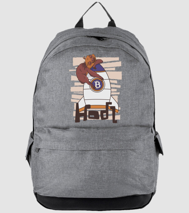 Bitcoin Hodl Leneș model gri pe tricou